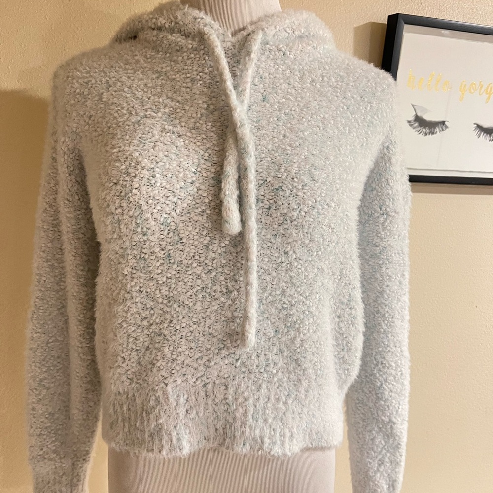 No Boundaries Soft White Textured Sweater‎